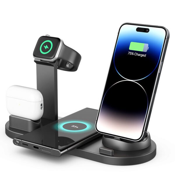 Mobile Phone Wireless Charger Airpods & Smart Watch Charging Stand